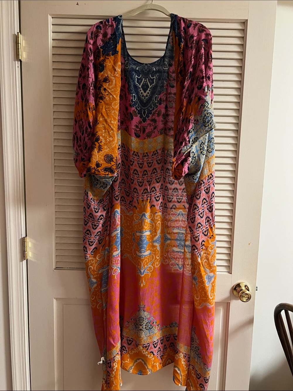 Ruggine Bohemian Pink & Orange Printed Kimono👙🌊☀️🏖️